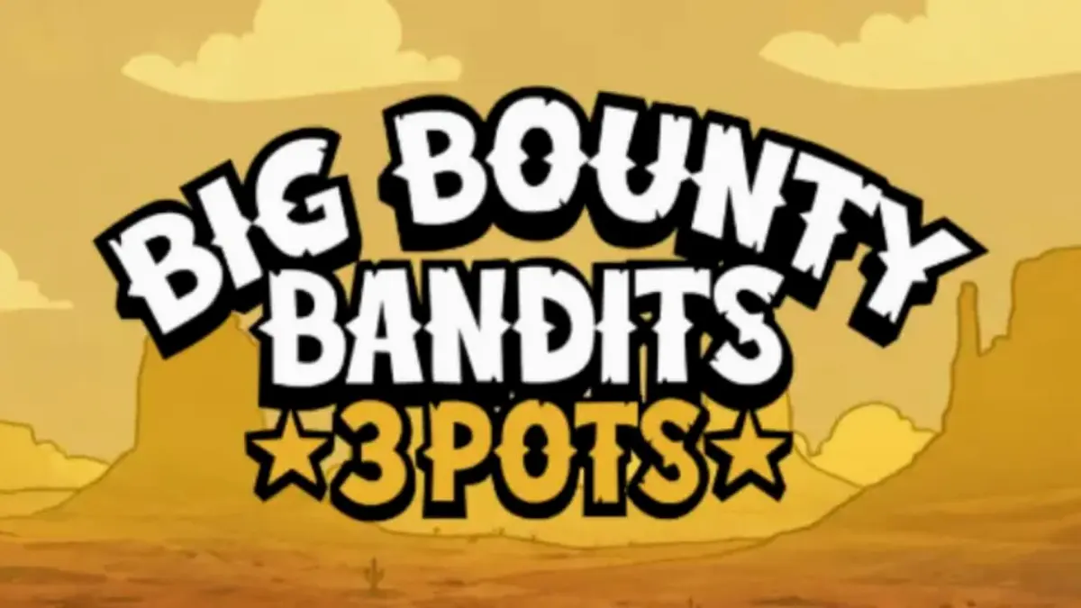 Tampilan visual slot Big Bounty Bandits dengan gaya animasi rubber-hose