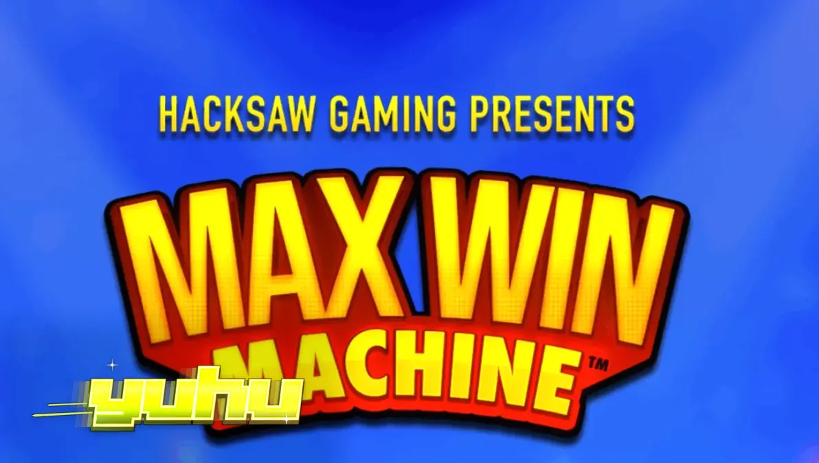 Tampilan layar mesin slot Max Win Machine dengan simbol tujuh keberuntungan dan desain retro yang mencolok.